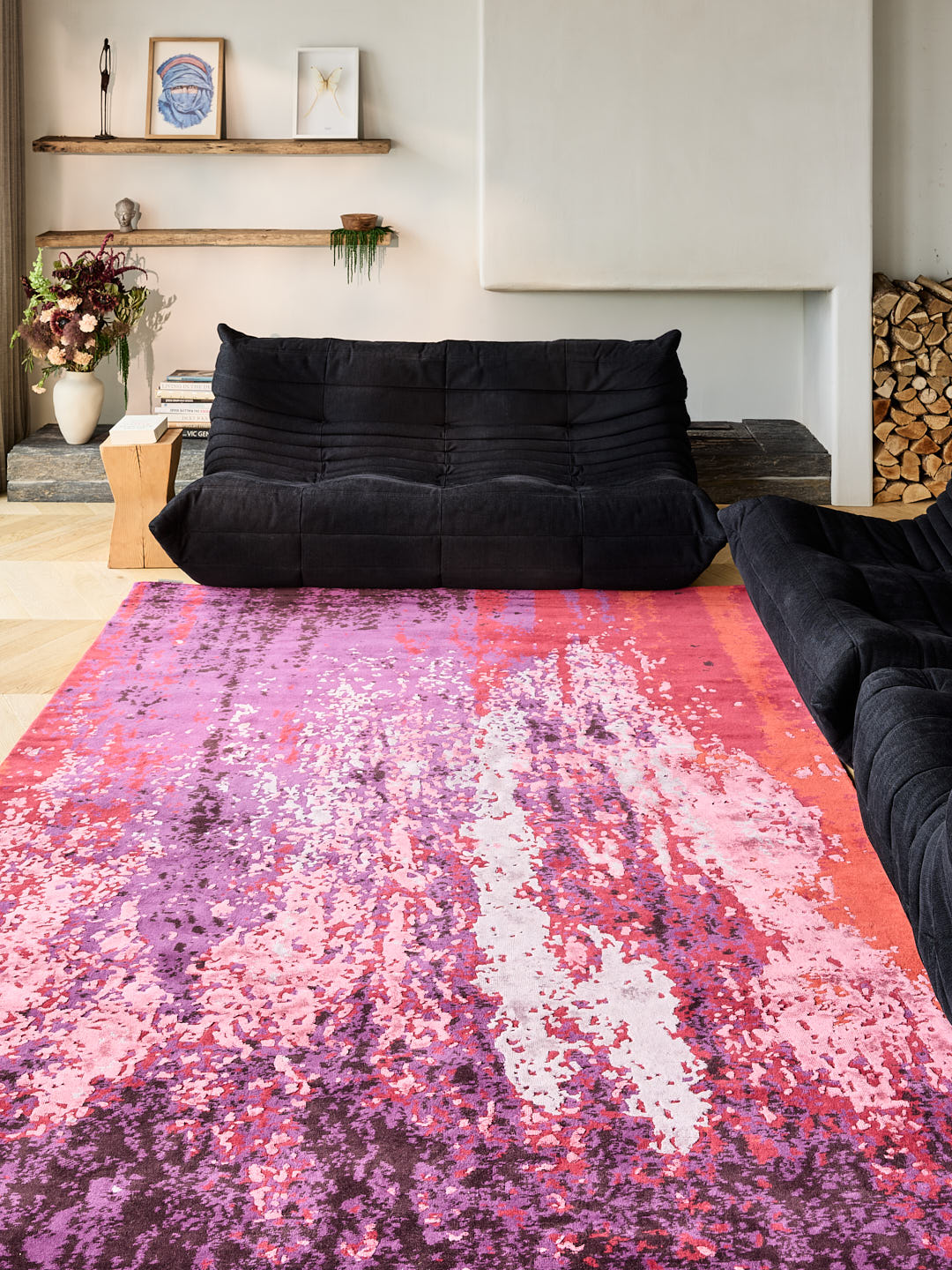 Earth cardinal red rug