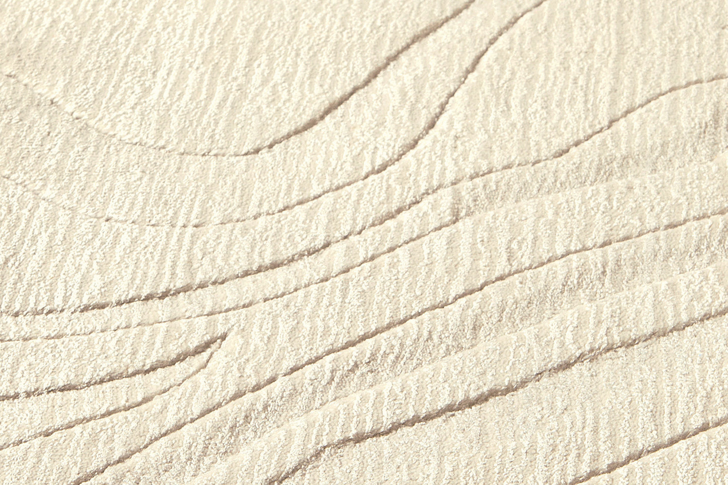 détails tapis tissé main écru