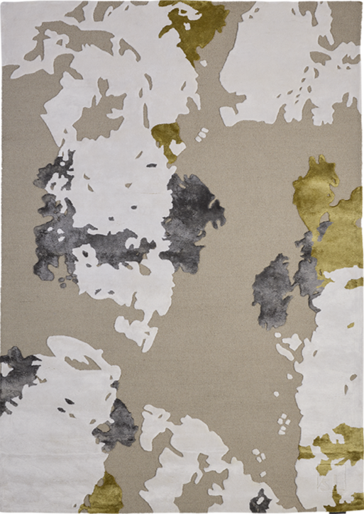 World soft grey rug
