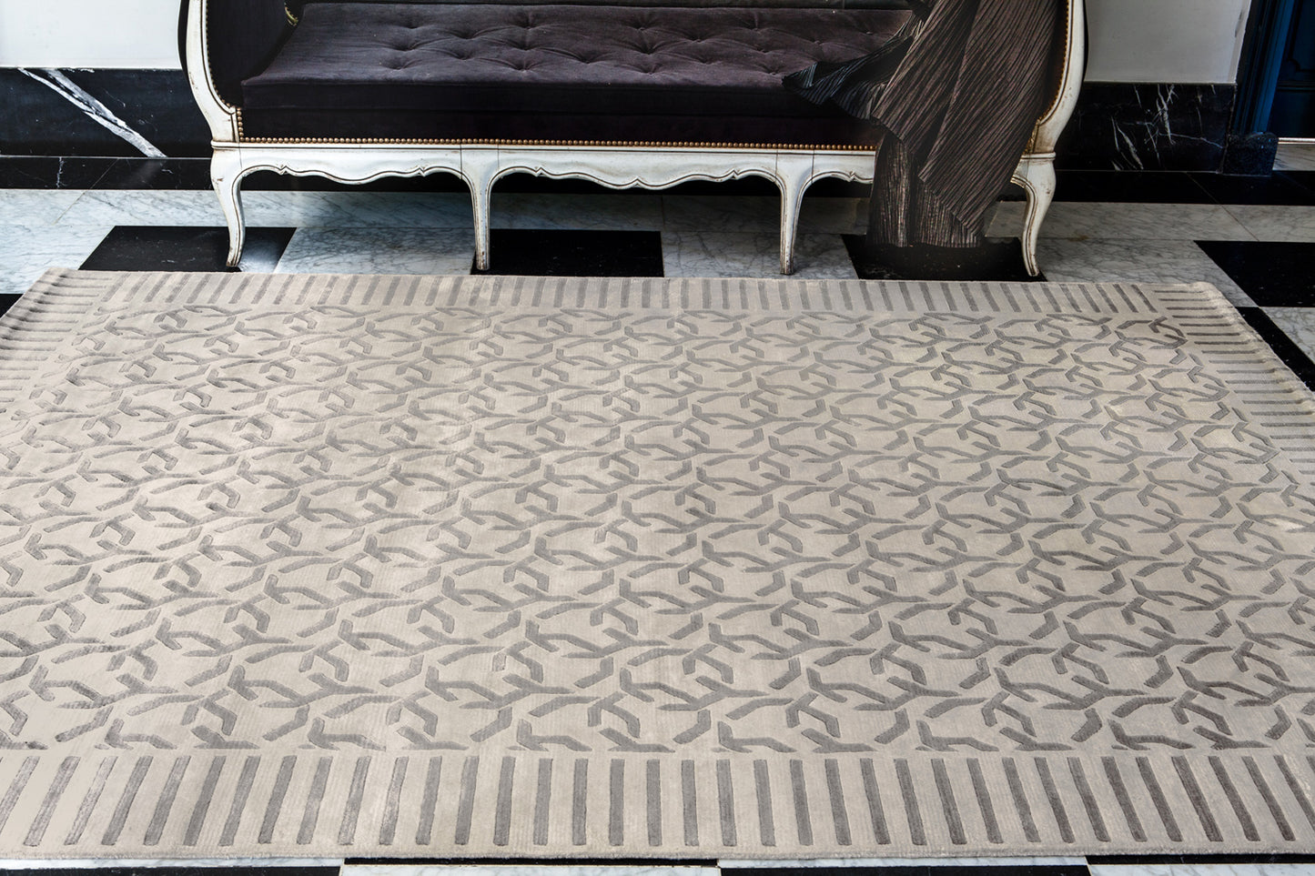 Tapis Alienor perle