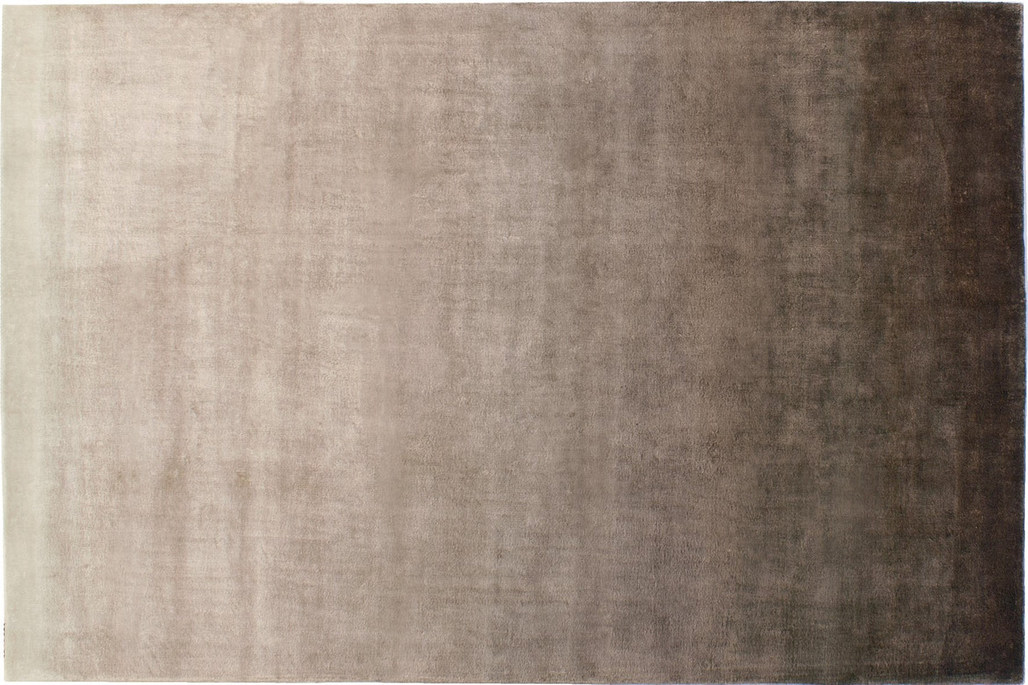 aplat tapis tissé main beige écru marron