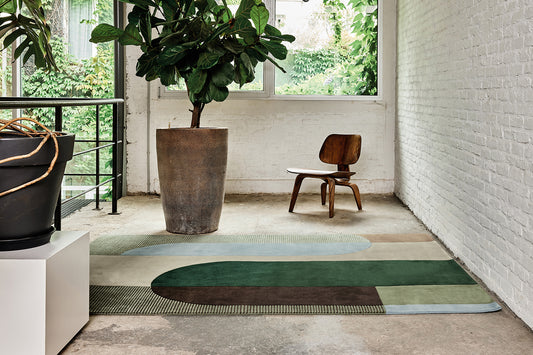 Ombres emerald rug