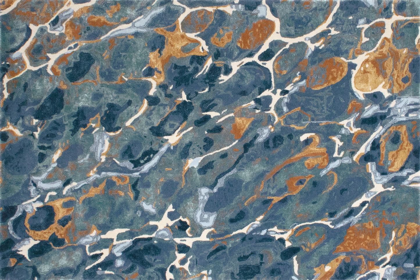 Text blue-toned rug