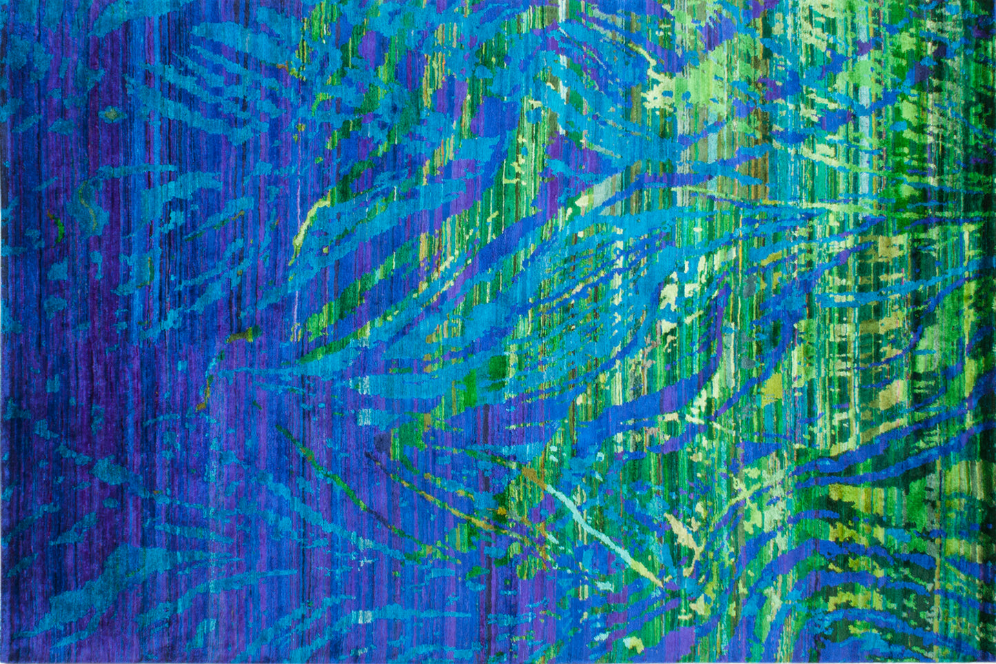 Tapis Water bleu vert