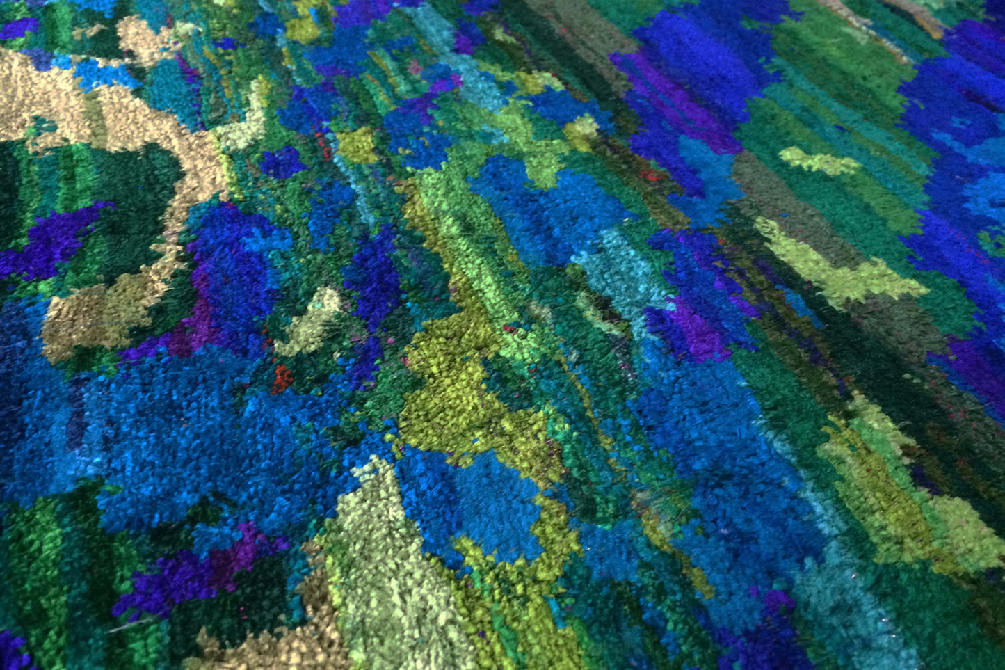 Tapis Water bleu vert