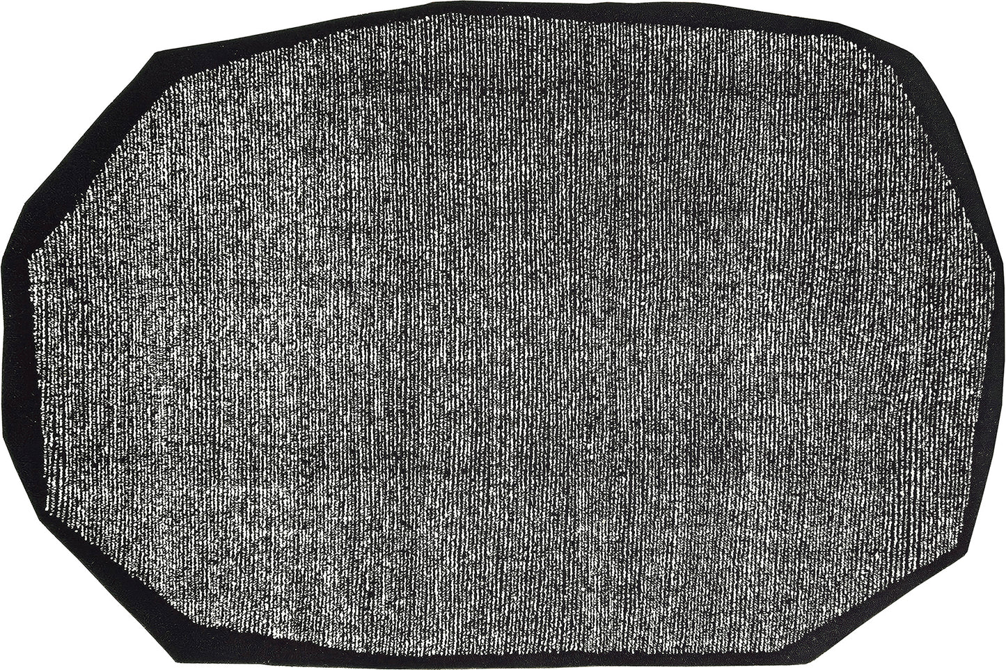 Cocoon II black and white rug