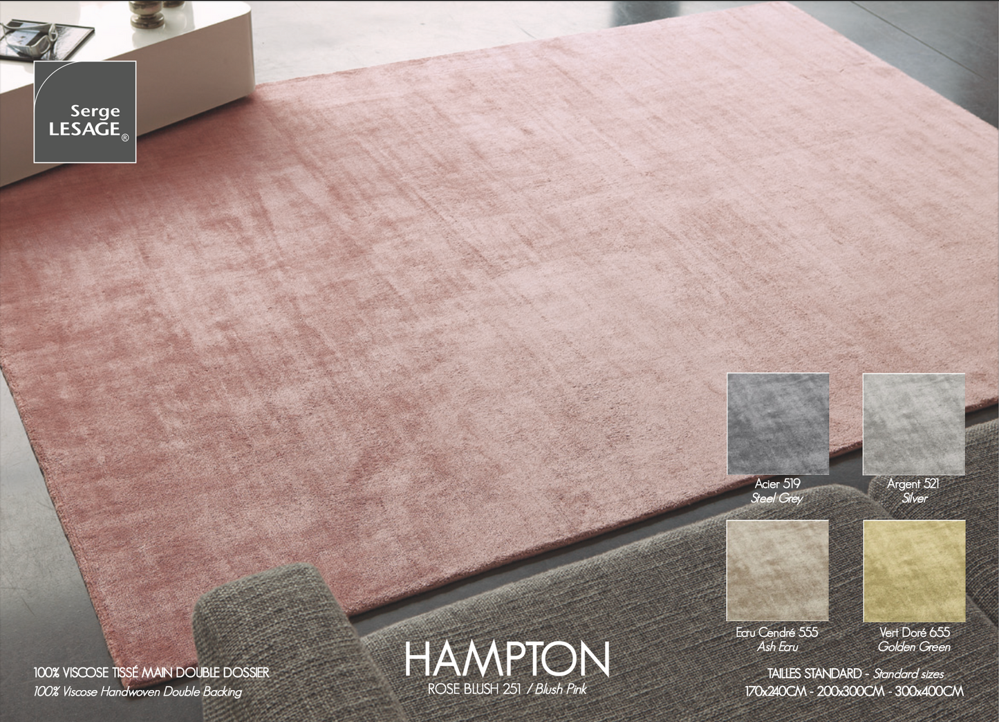 Hampton Vert Doré 245X410