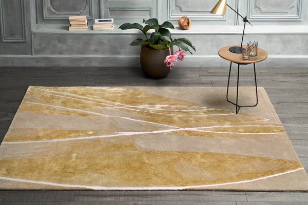 Tapis Flowing - tapis contemporain haut de gamme en laine et Tencel ...