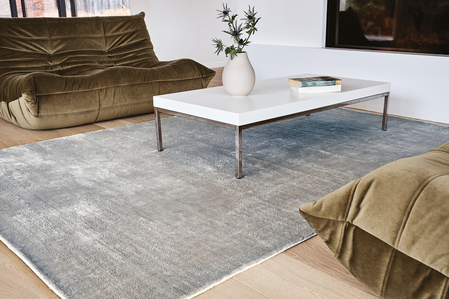 Tapis Hampton argent