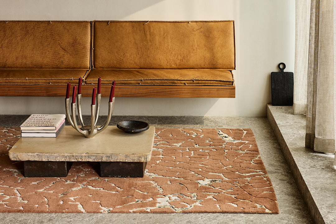 Tapis Kintsugi acajou