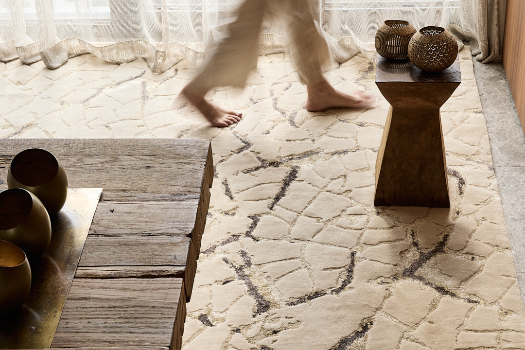 Tapis Kintsugi creme