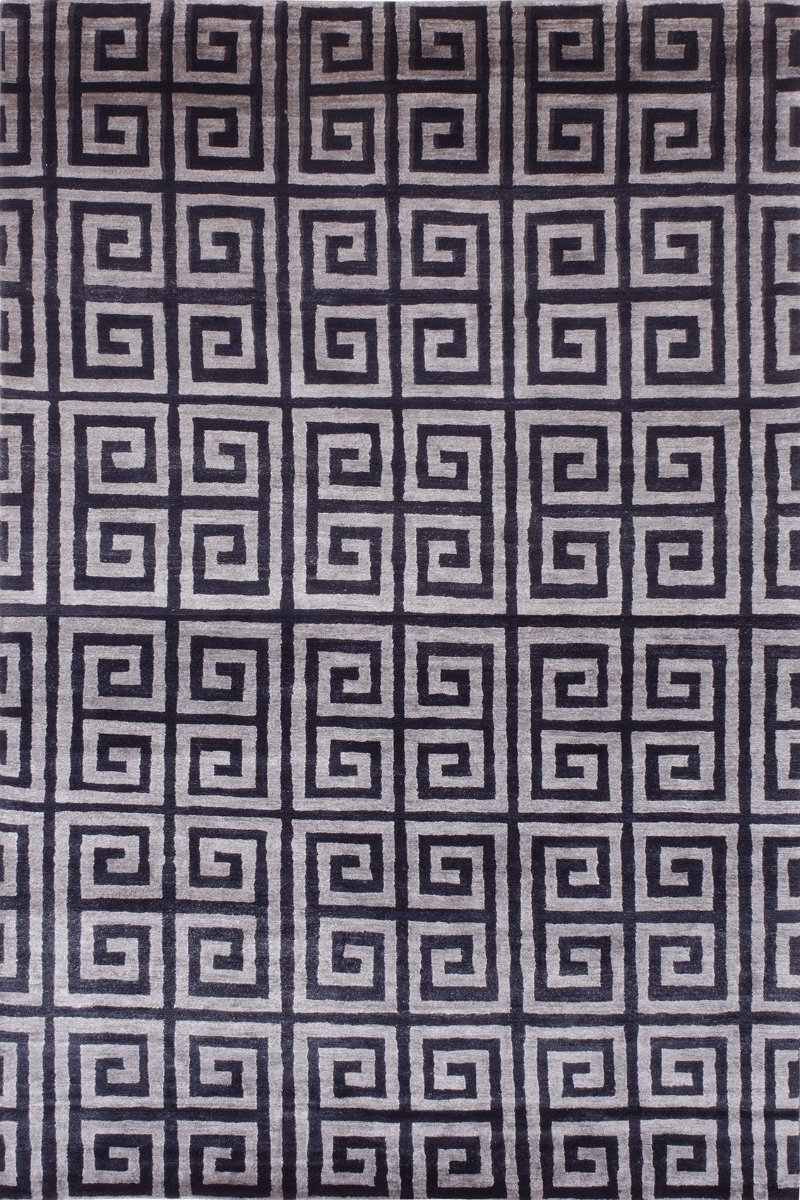 Labyrinth noir argenté