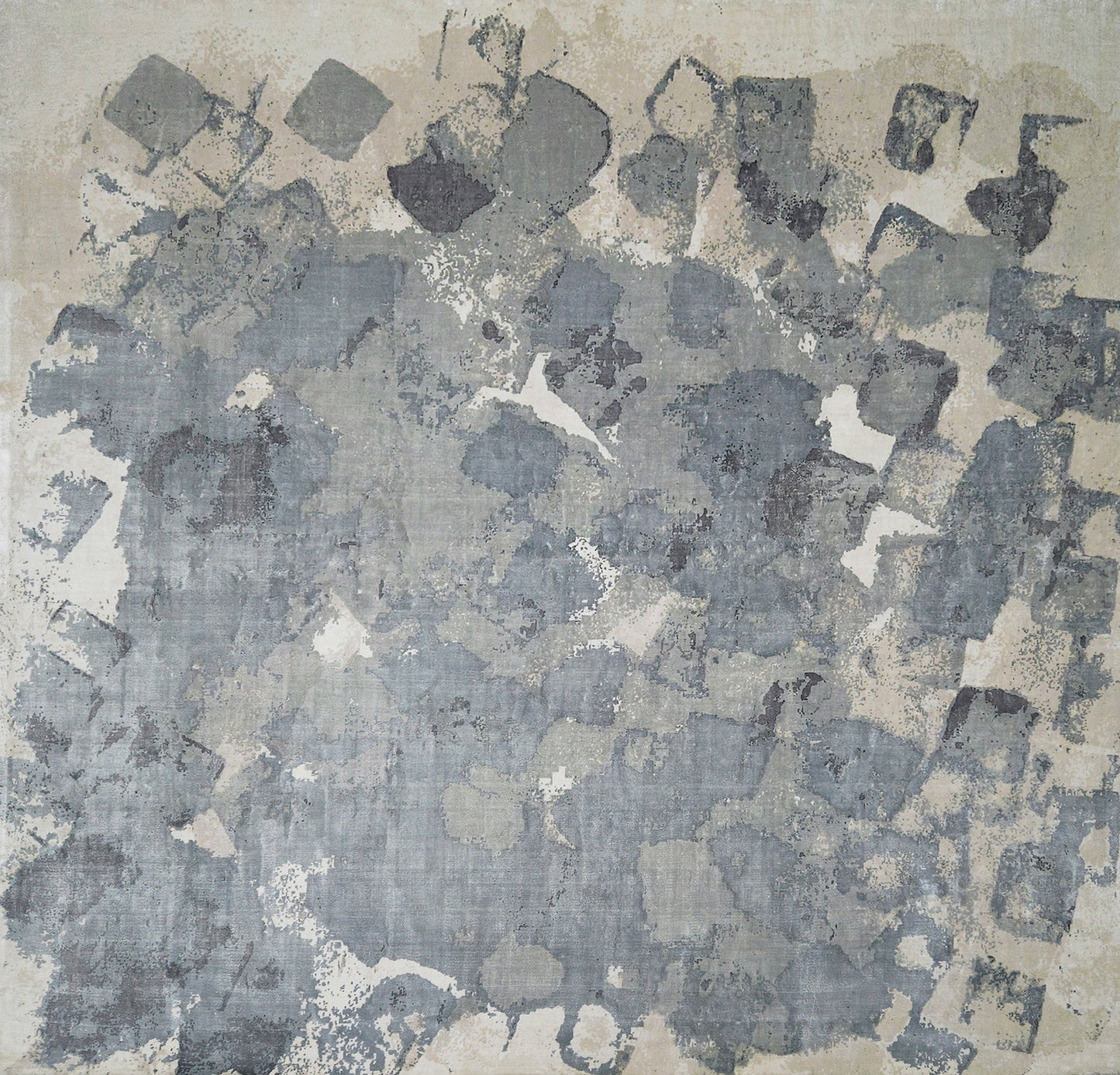 Patchwork astral grey rug