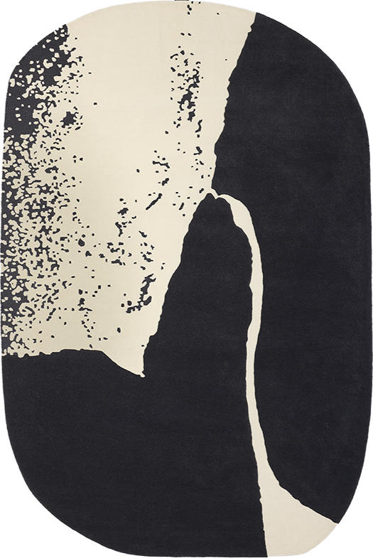 Akita ecru slate rug