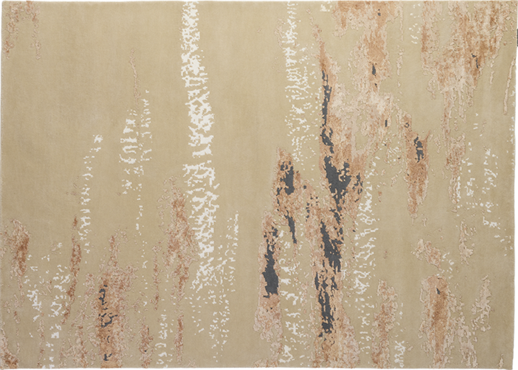 Cloud powdered coral rug