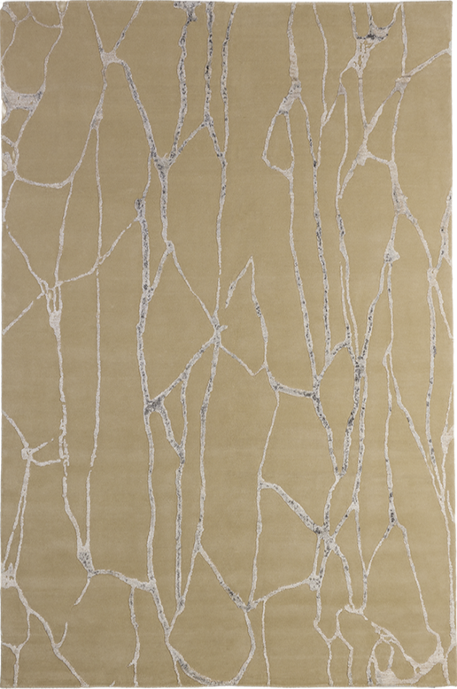 Tapis Craquel gris creme