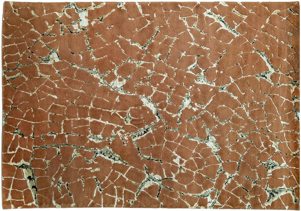 Tapis Kintsugi acajou