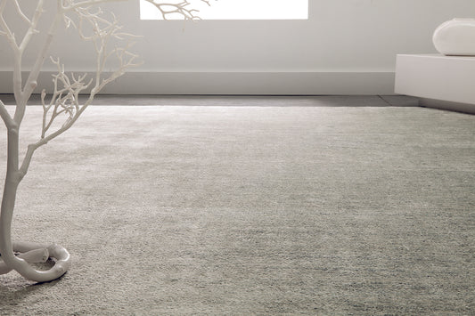 ambiance tapis tissé main écru