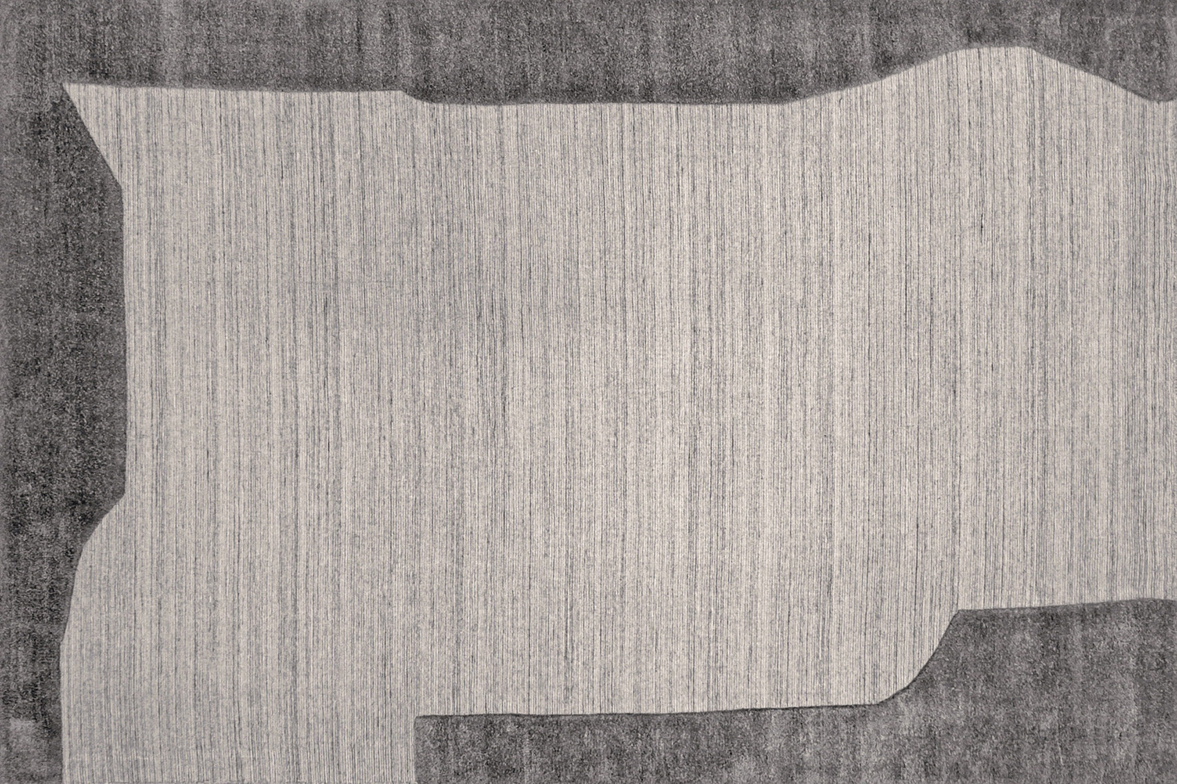 aplat tapis tissé main gris
