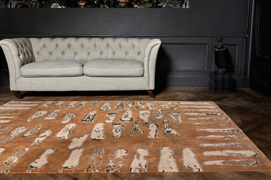 Tapis Fresque terre cuite