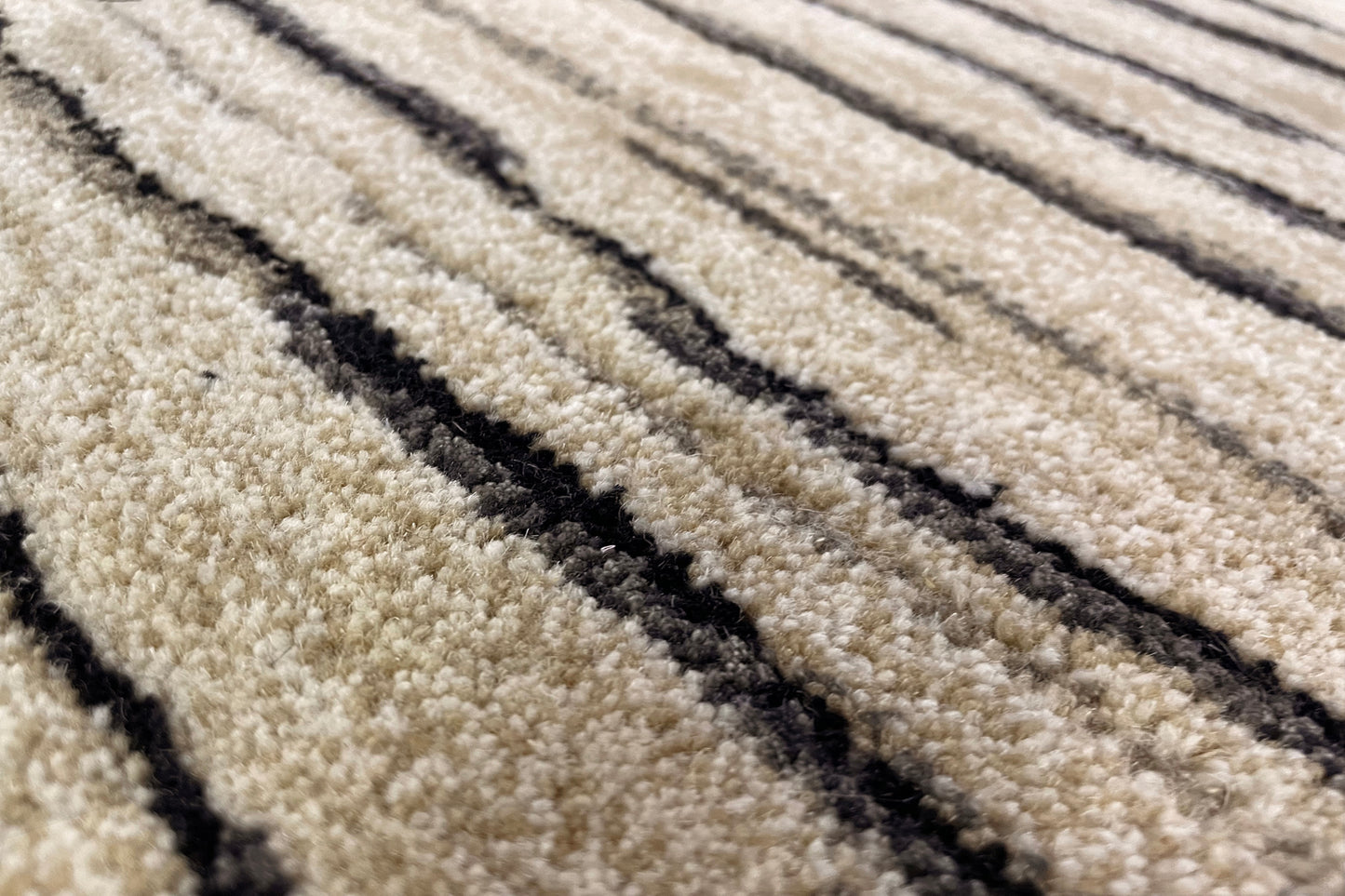 Pleats rock grey rug