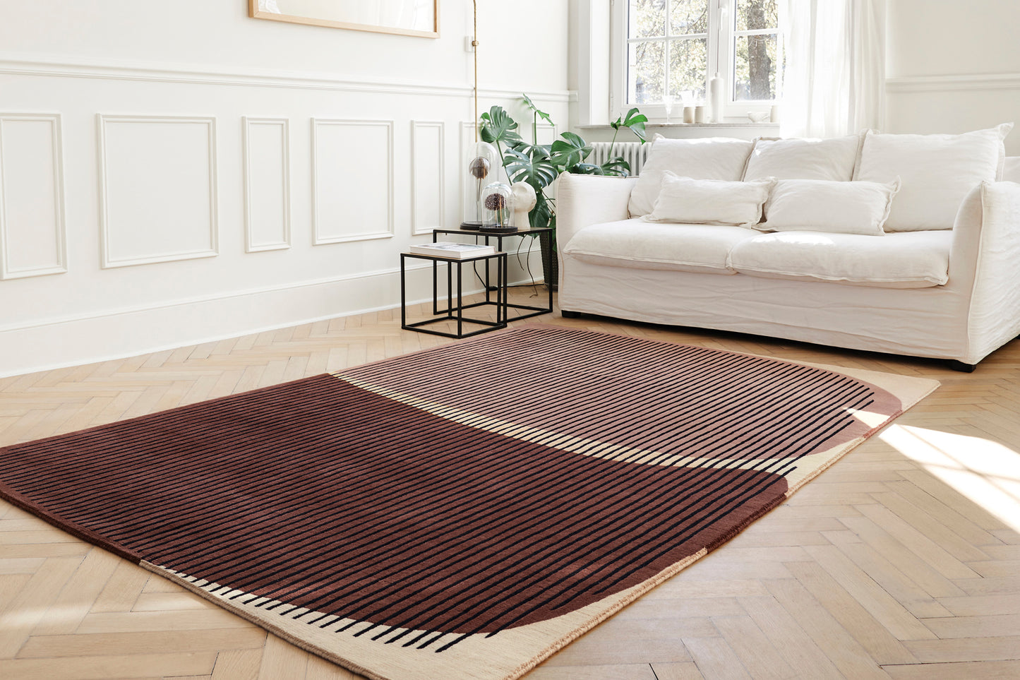 Tapis Snoop bois de rose