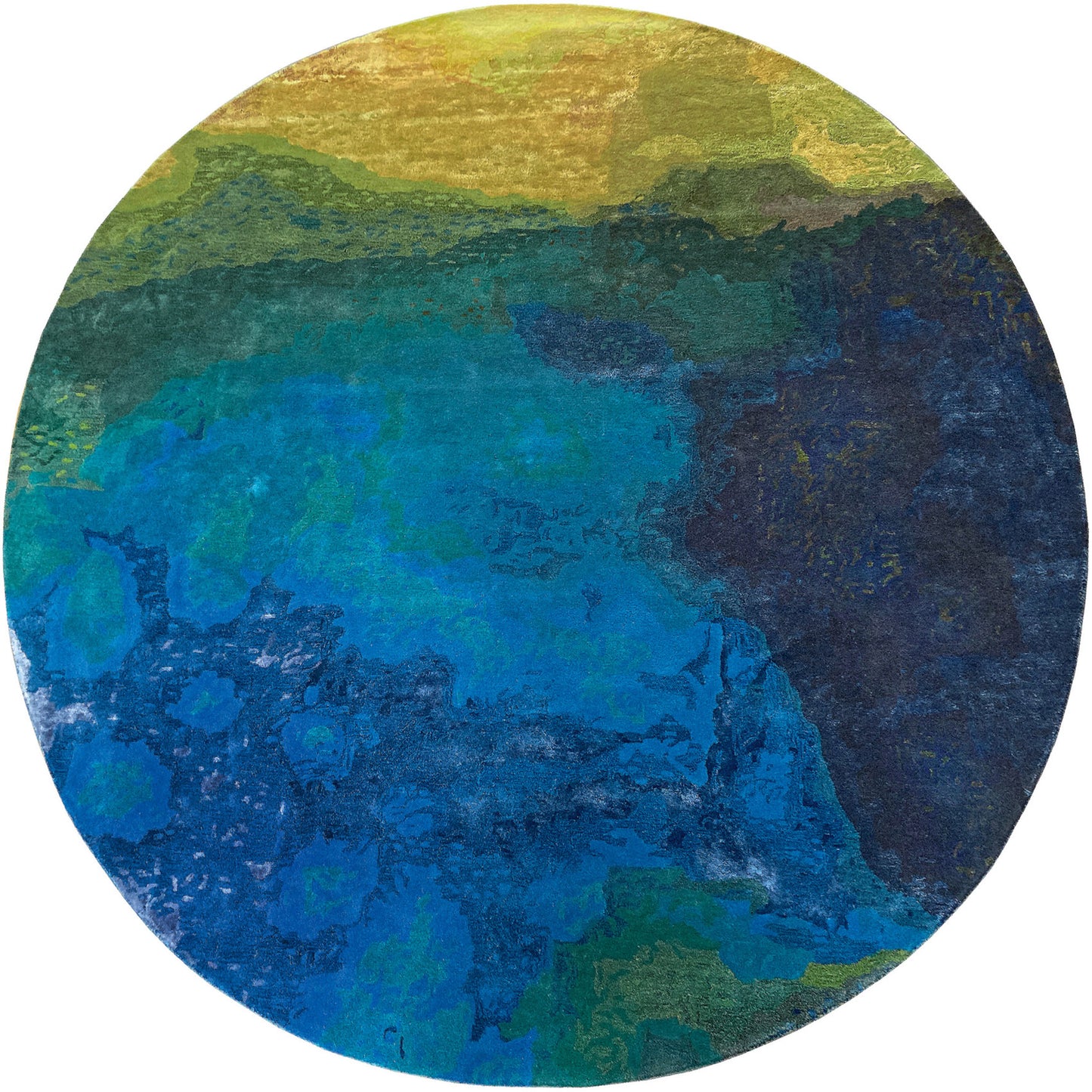 Space multicolored rug